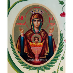 Икона Богородицы Неупиваемая Чаша (фрагмент с иконы Горний Иерусалим) чем помогает значение