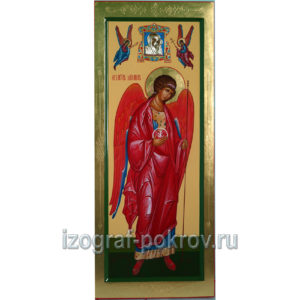 Мерная икона Архангела Михаила с миниатюрой Богородицы