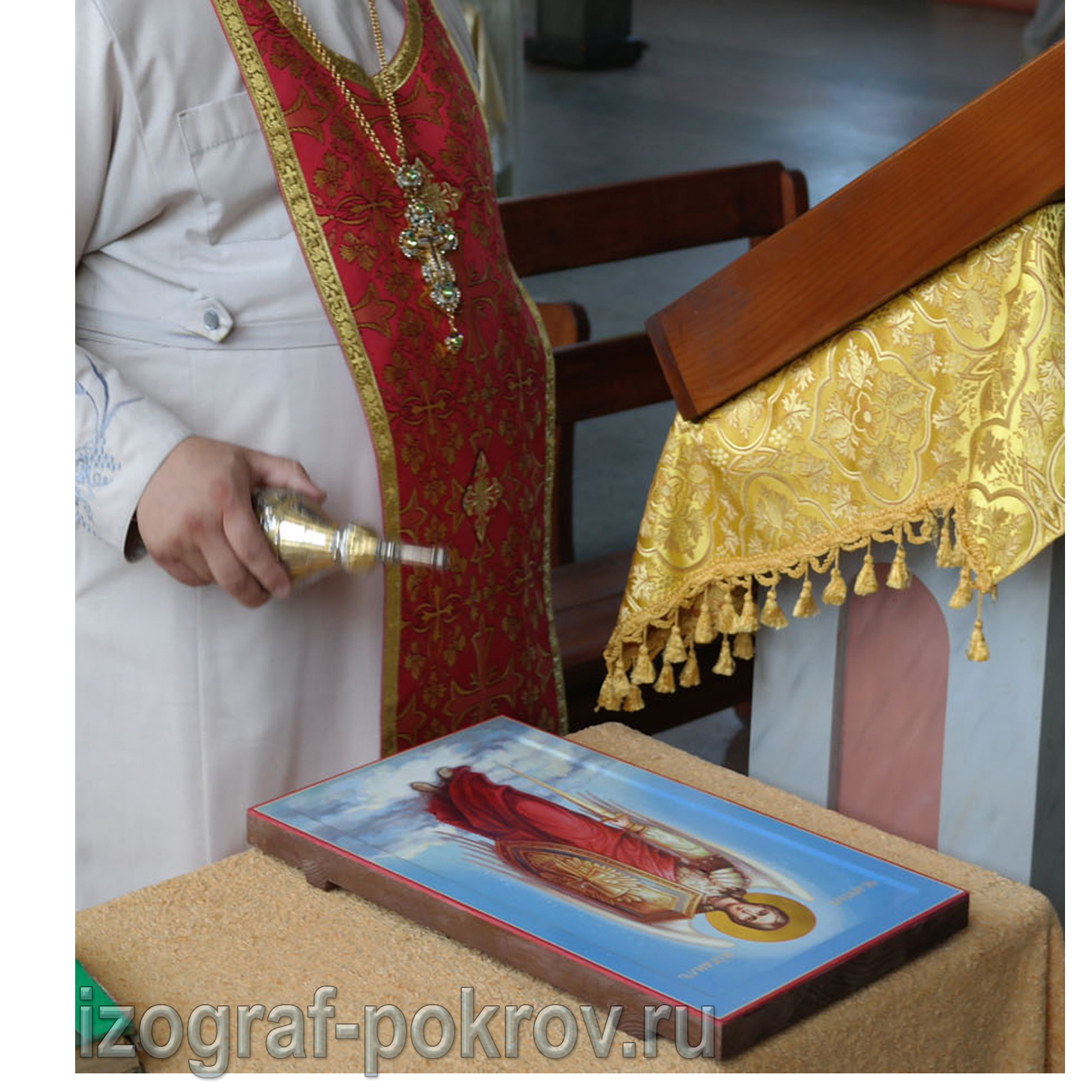 Освящение мерной иконы Архангела (архистратига) Михаила