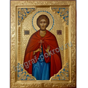 Купить рукописную икону Василий Византийский в иконописной мастерской