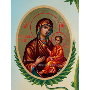 Икона Богородица Тихвинская (фрагмент с иконы Горний Иерусалим) чем помогает значение