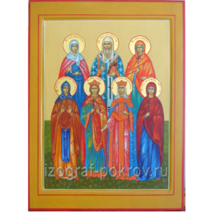 Семейная икона 7 святых покровителей