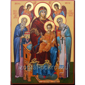 Икона Божией Матери Экономисса. Заказать изготовление иконы в Свято-Покровской иконописной мастерской