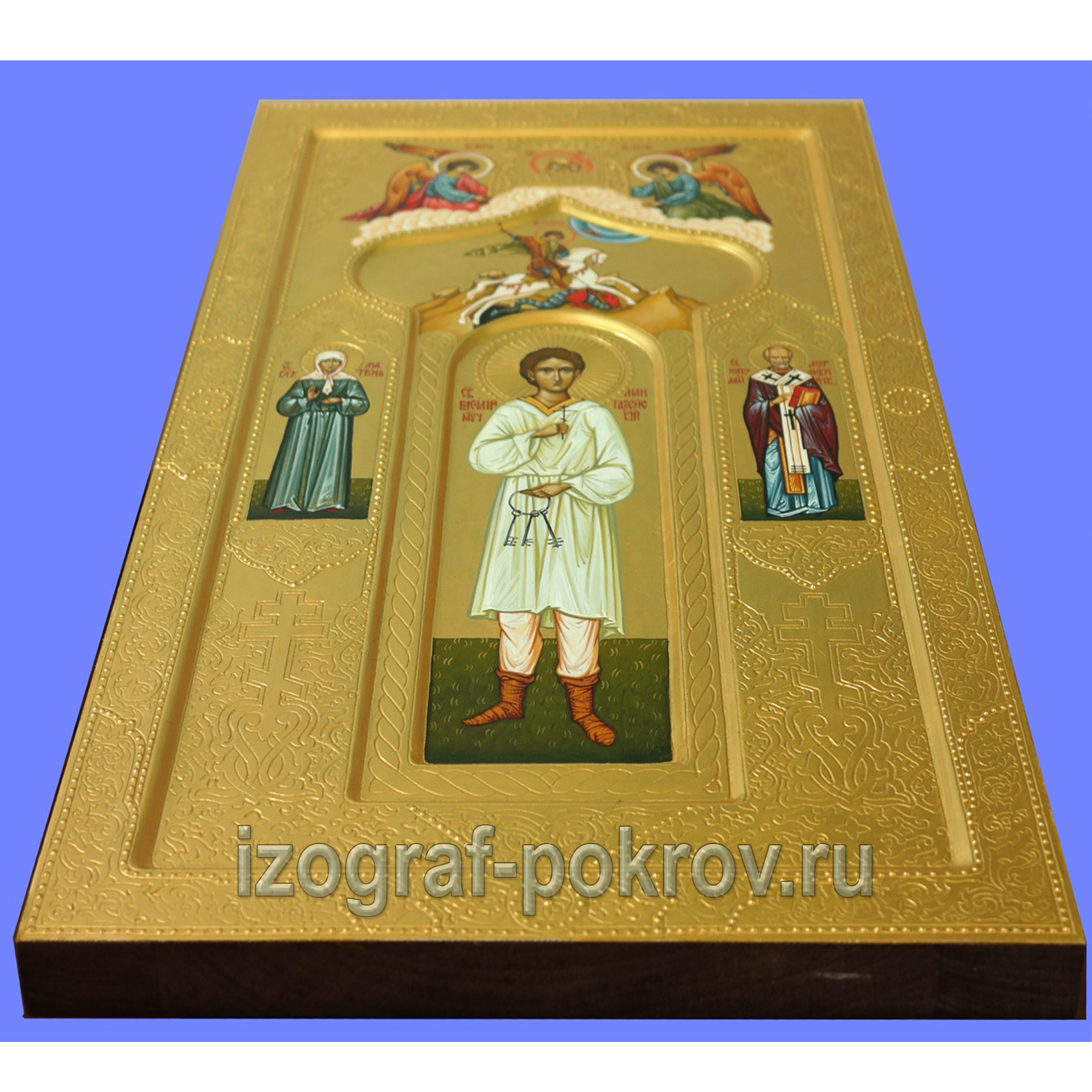 Мерная икона мученика Василия Мангазейского. Иконописная мастерская Покров при Свято-Покровском храме