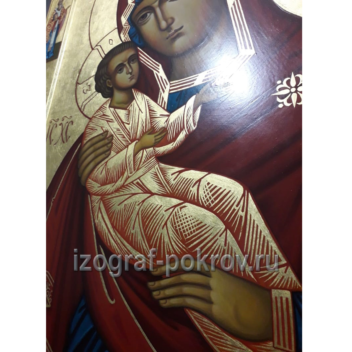 Икона Пермская Богородица с предстоящими